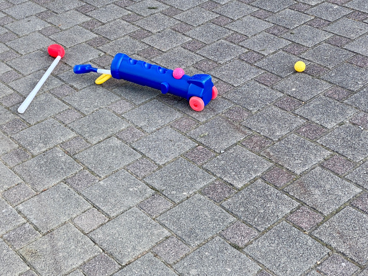 Golfspielzeug als Motivation.